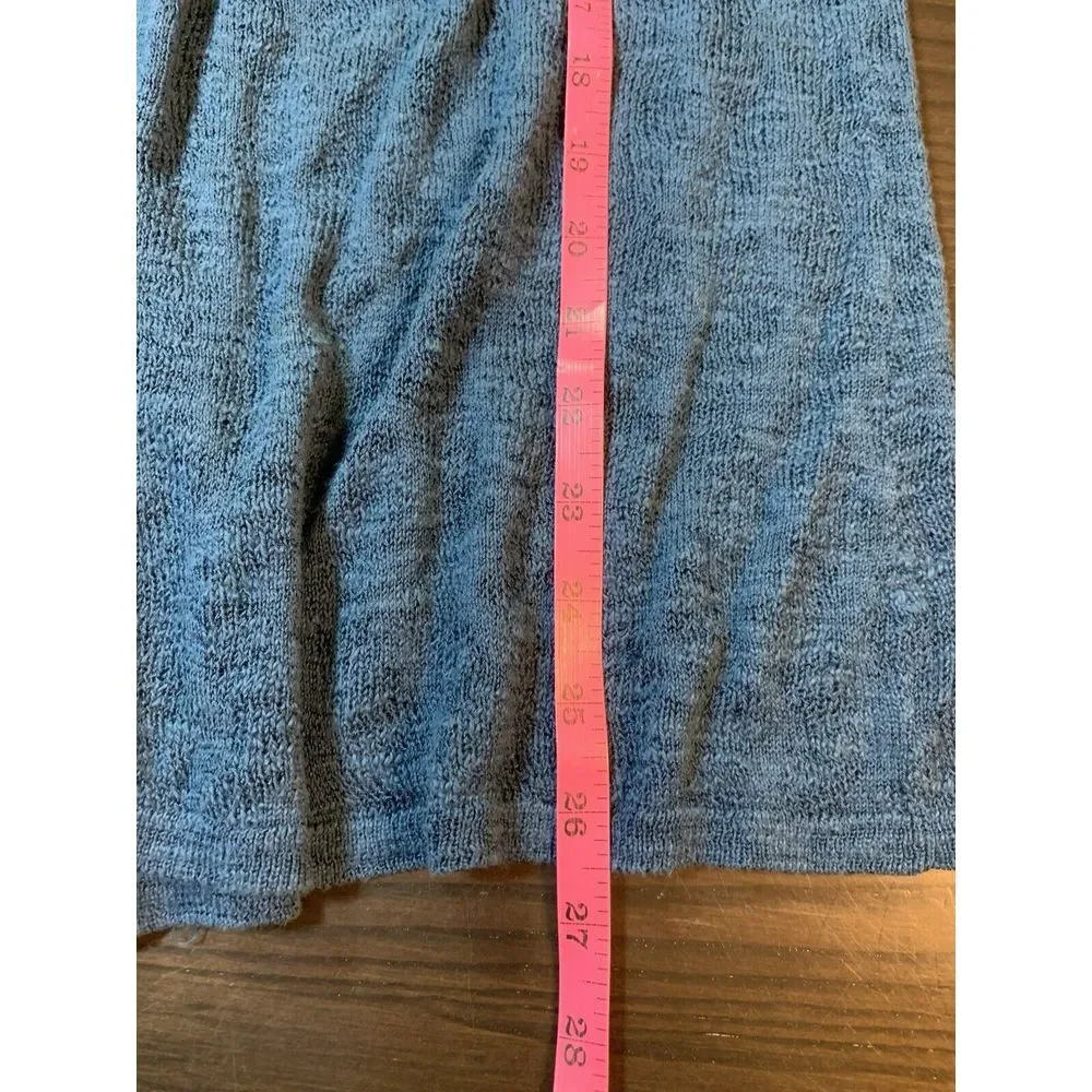 Chicos 2 Lightweight Cardigan Sweater‎ Womens Large Blue Modest Office Church